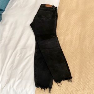 Madewell crop jeans, black